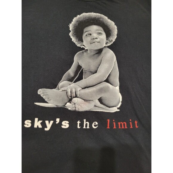 The Notorious B.I.G. Sky's The Limit Mens L Black T-Shirt D27-1 - Picture 6 of 7